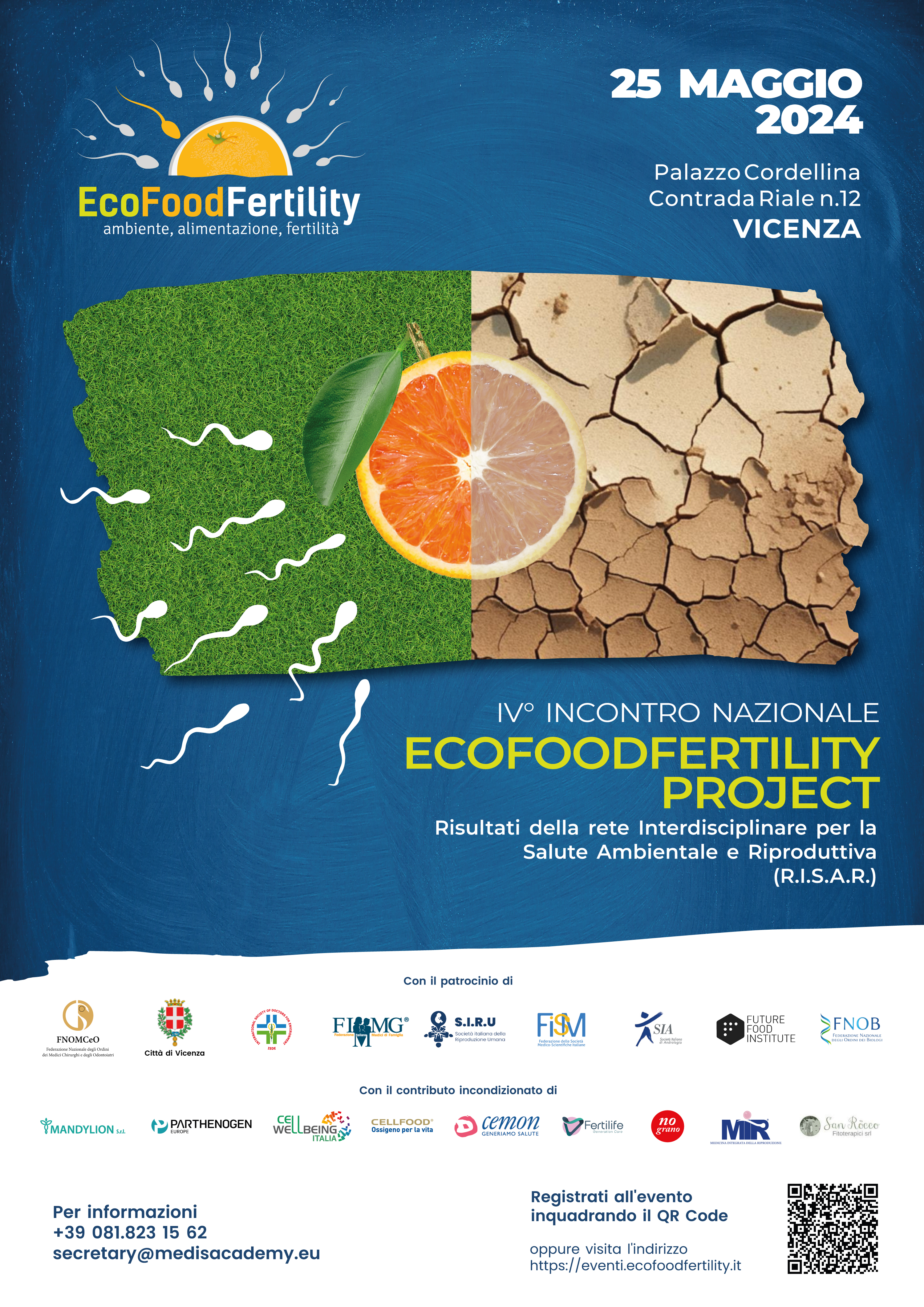 Locandina IV Incontro Nazionale EcoFoodFertility 25 Maggio Vicenza